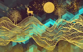 金色背景 中国风背景图片