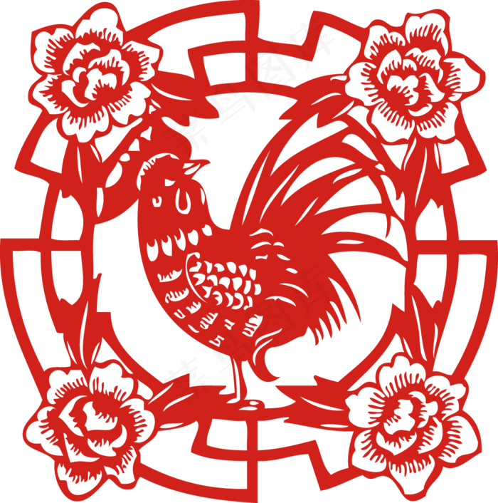福字  过节  过年   鸡
