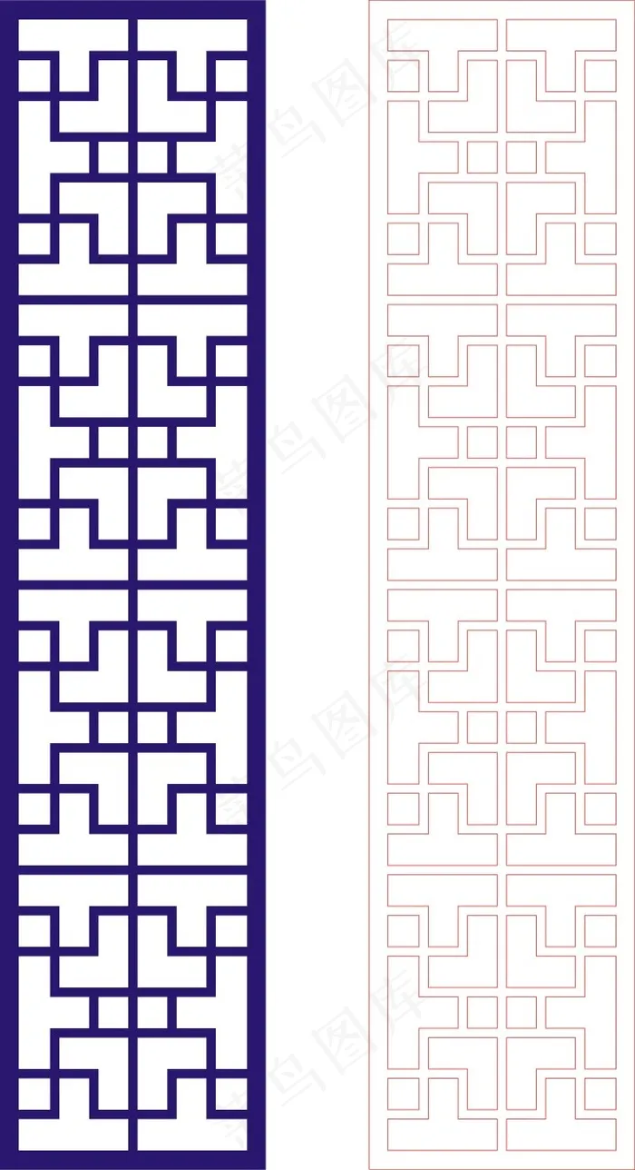 矢量镂空花纹边框底纹中式cdr矢量模版下载