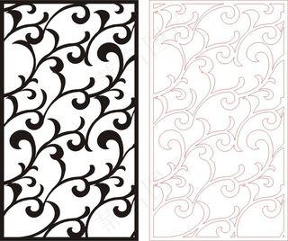 矢量镂空花纹边框底纹欧式