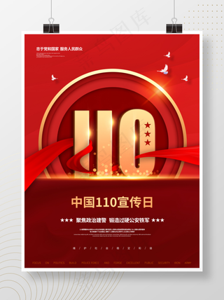全国110宣传日宣传海报