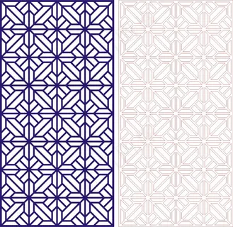 矢量镂空花纹边框底纹中式