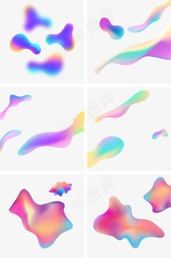 通用节日多彩卡通风活动促销流体(2000*3020px 300 dpi )psd模版下载