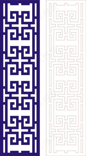 矢量镂空花纹边框底纹中式