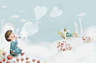 {夏之爽}《背景素材.儿童模板.夏...