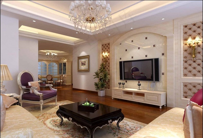 电视背景墙装修设计效果图