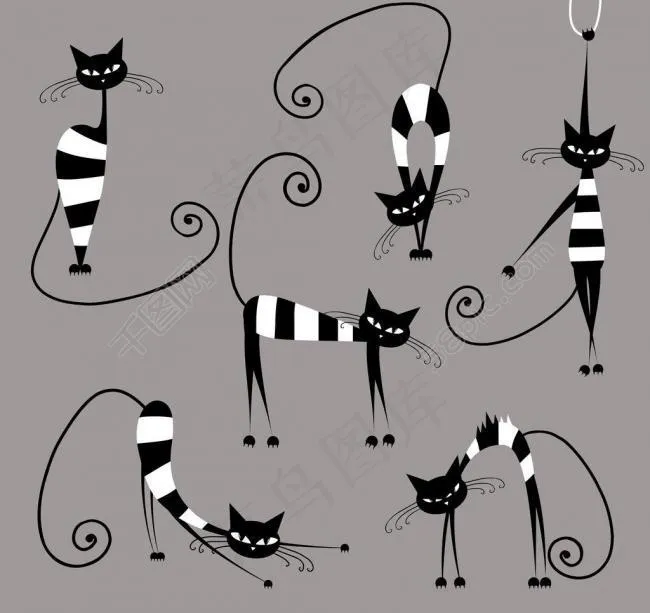 小猫 猫咪图片eps,ai矢量模版下载