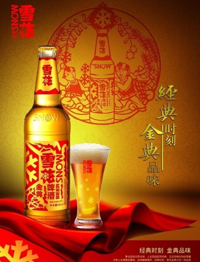 金典啤酒海报图片(4559X6330(DPI:300))psd模版下载