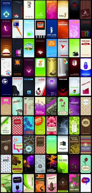 精美的卡片设计模板矢量素材