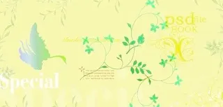 非常漂亮的花边PSD素材 下载