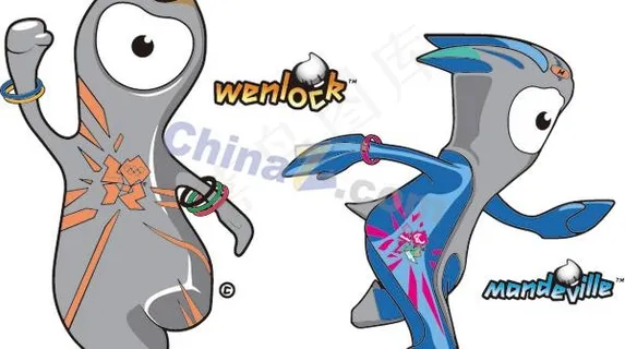 2012奥运会吉祥物矢量素材