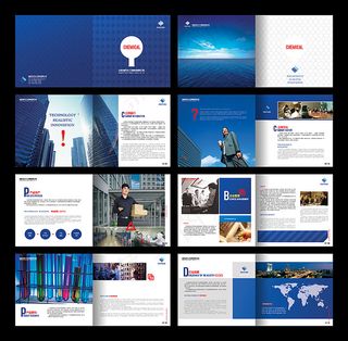 化工材料画册模板