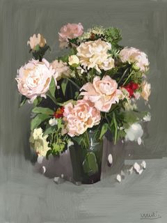 高清油画花卉田园装饰画摆设素材下载