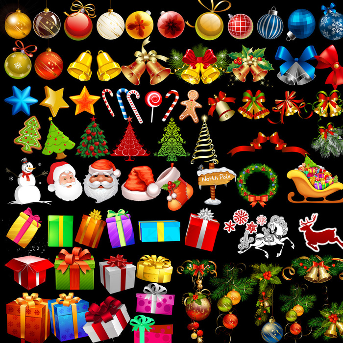 圣诞节元素图片