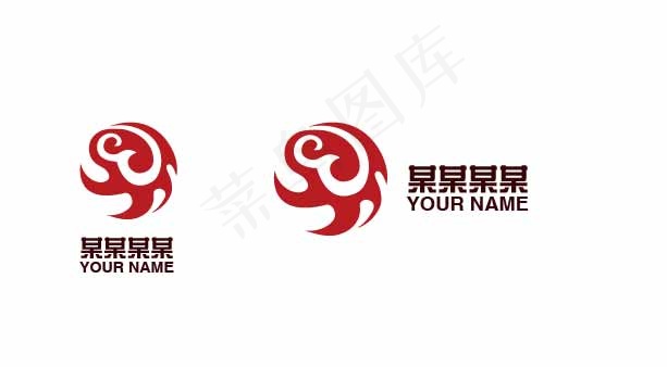 火凤凰logo设计ai矢量模版下载