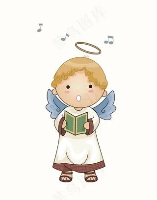 卡通矢量人物天使