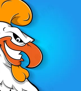 调皮的微笑 公鸡的表情