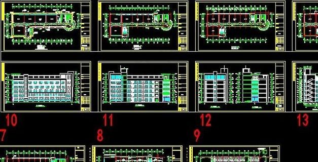 中学教学楼施工图