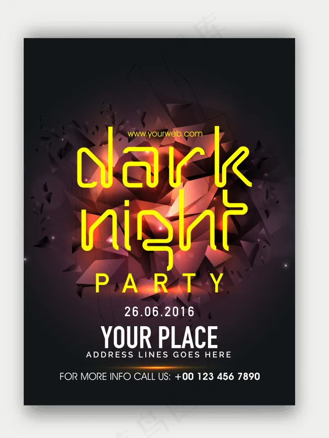 欧美创意海报eps,ai矢量模版下载