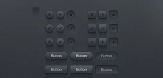 加减乘除按钮PSD分层素材