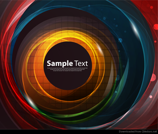 摘要闪亮的漩涡矢量..