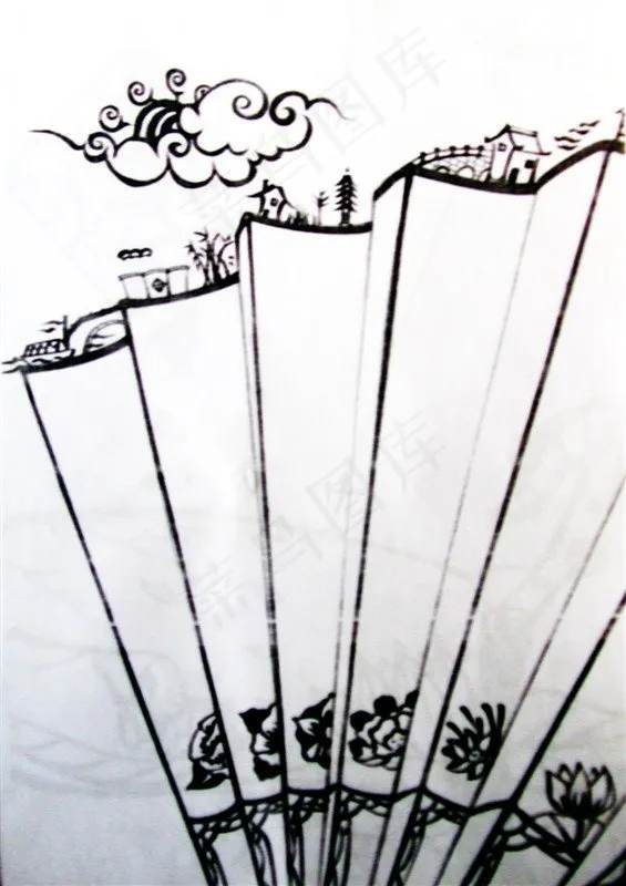 手绘中国风设计psd模版下载