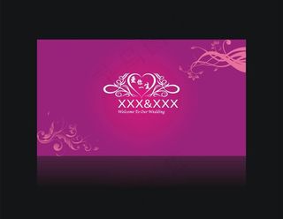 紫色婚礼背景图片