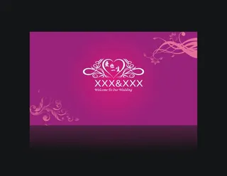 紫色婚礼背景图片