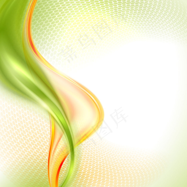 时尚梦幻丝绸绿色背景矢量素材