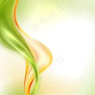 时尚梦幻丝绸绿色背景矢量素材