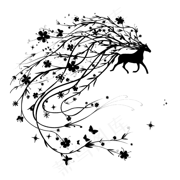 水彩手绘动物免扣海报素材大全