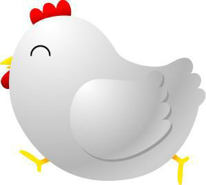 卡通动物小公鸡PSD素材