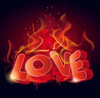 2017您七夕节火红的3D爱矢量设...