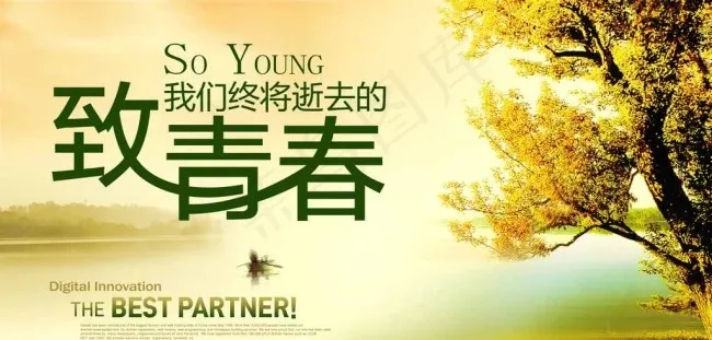 赛纳普致青春海报图片(3600X1845(DPI:300))psd模版下载