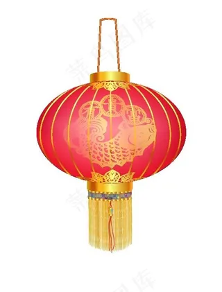 新春喜庆灯笼矢量图