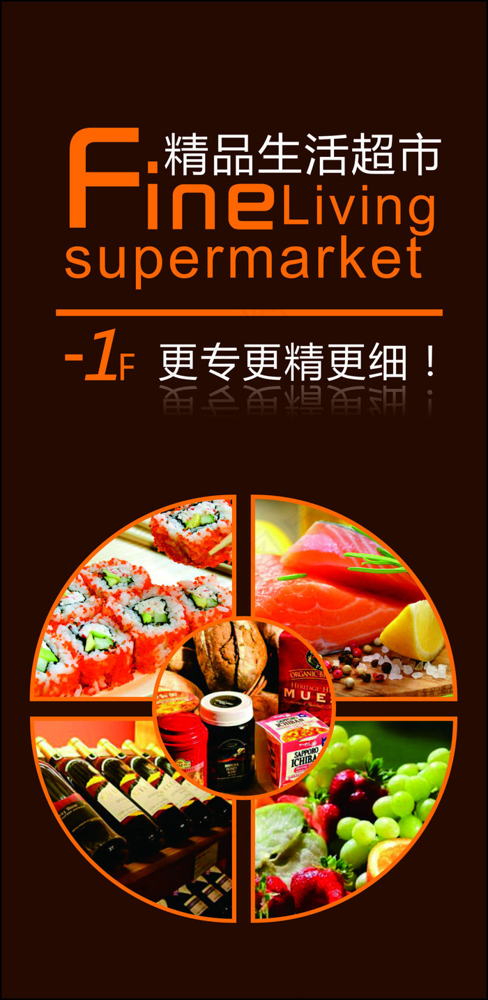 精品超市立牌cdr矢量模版下载