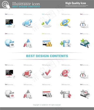 图标素材合集psd网页素材