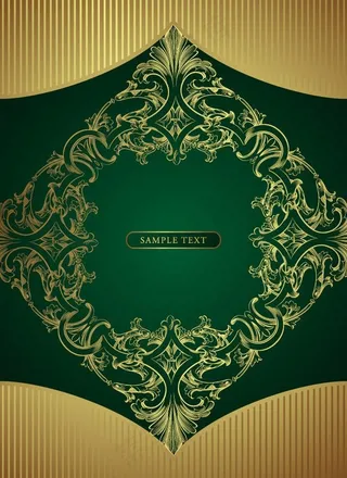 华丽欧式金色古典花纹花边底纹图片