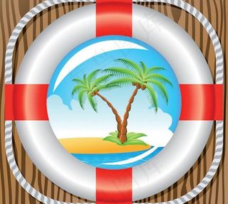 夏天主题矢量素材图片