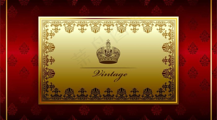 古典欧式花纹金色花纹花边框图片