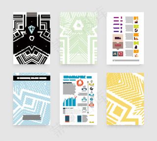 时尚个性DM单页设计矢量素材