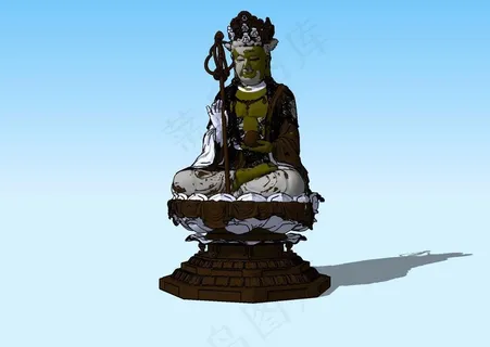 古佛像3d模型图片