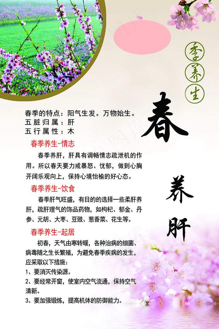 春季养生psd模版下载