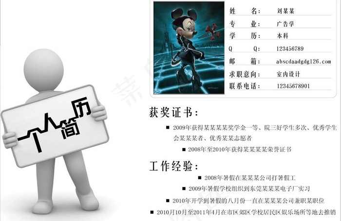个性简历设计图片