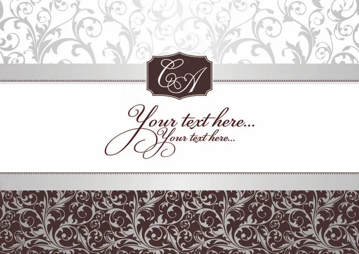 欧式古典装饰纹样背景矢量素材