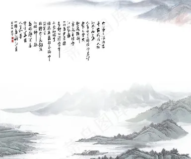 念奴娇 水墨山水风景画图片 念奴娇 水墨山水风景画图片