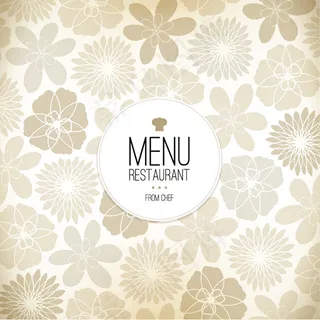 典雅菜谱封面矢量素材