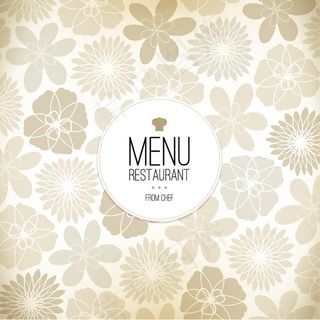 典雅菜谱封面矢量素材