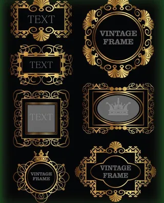 金色欧式花纹 皇冠图片