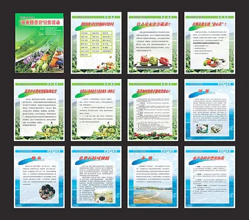 农业科技展板模板